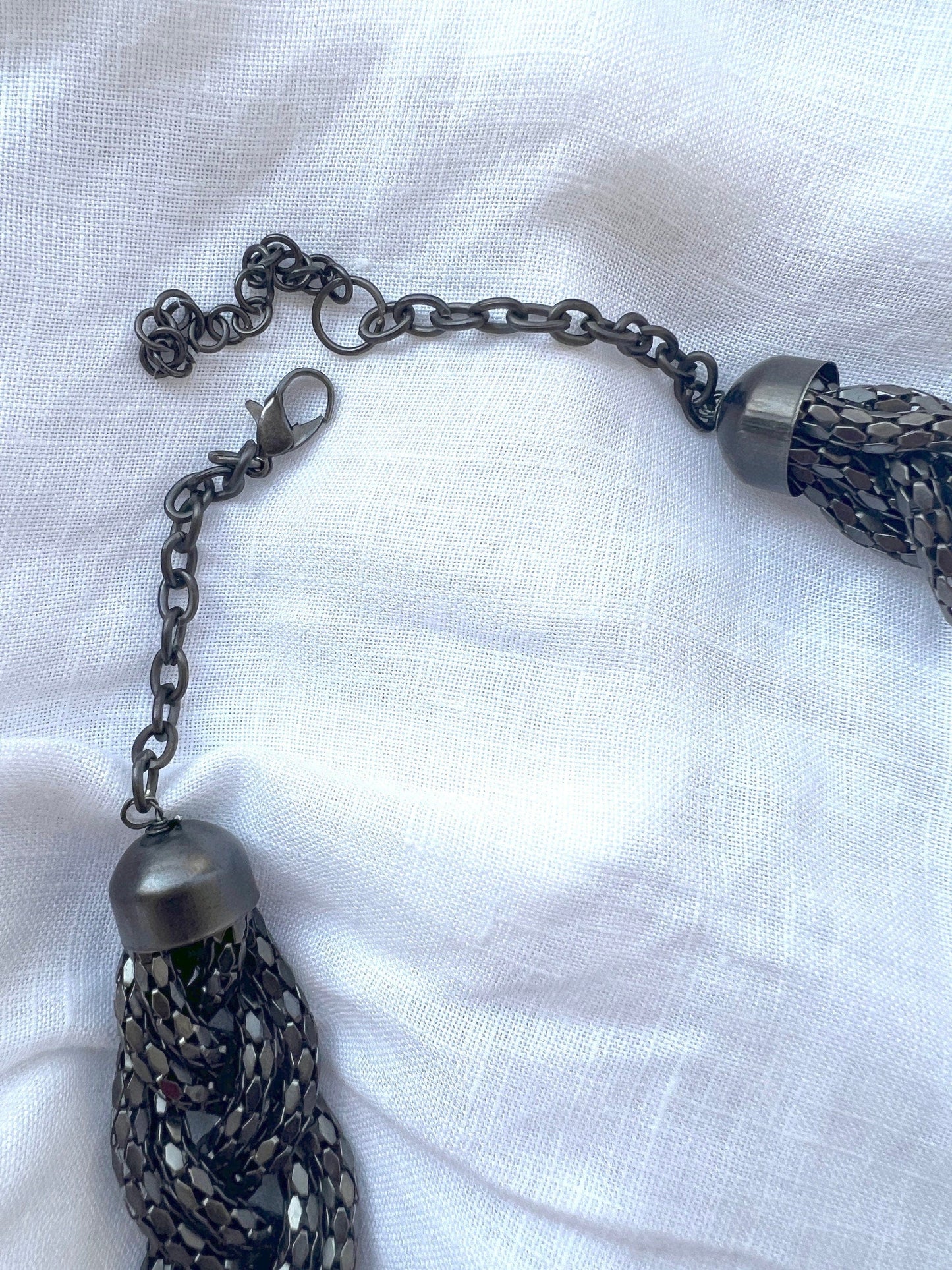 The Enache Black Braided Bib Necklace TheEnache