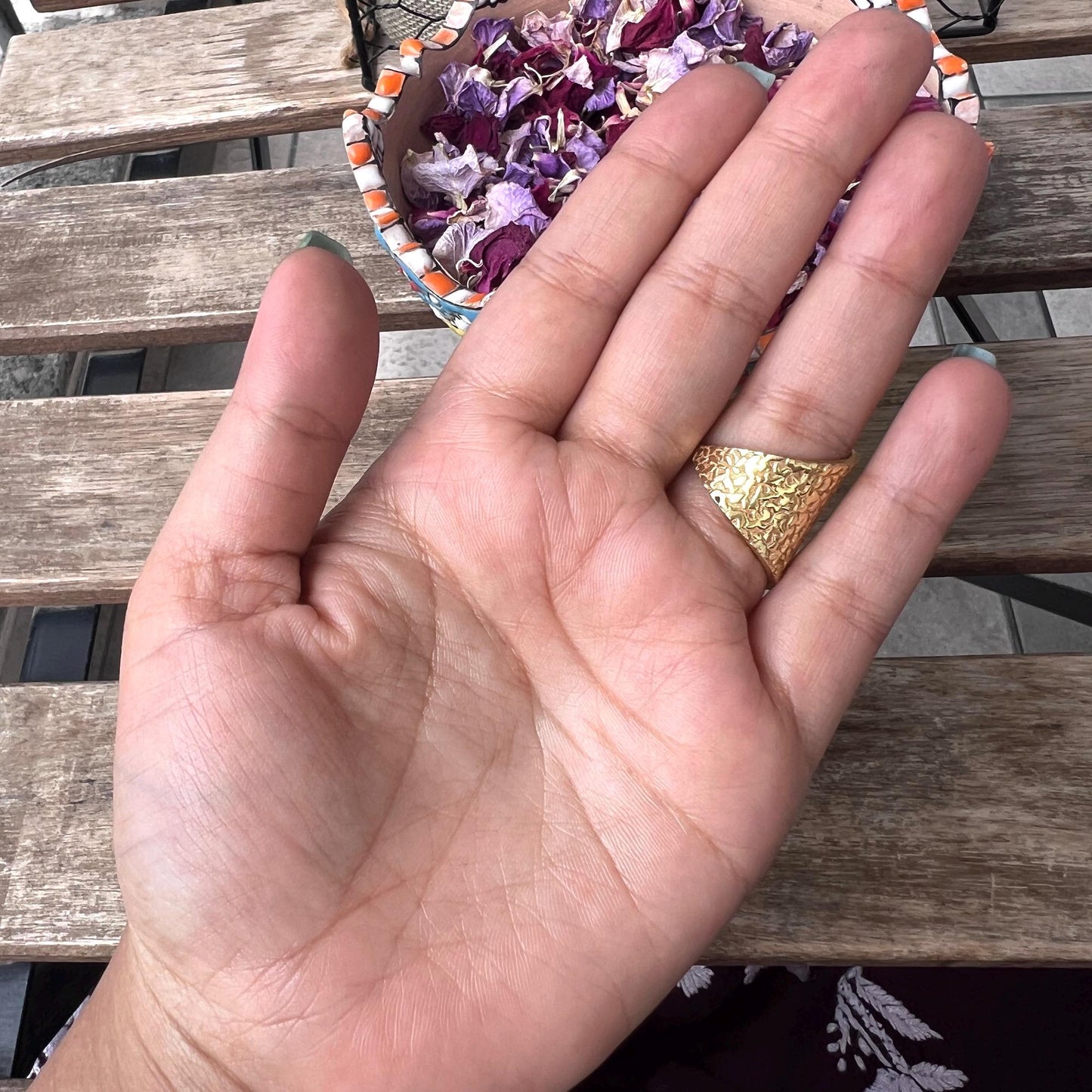 The Enache Brown Teardrop Druzy Ring TheEnache