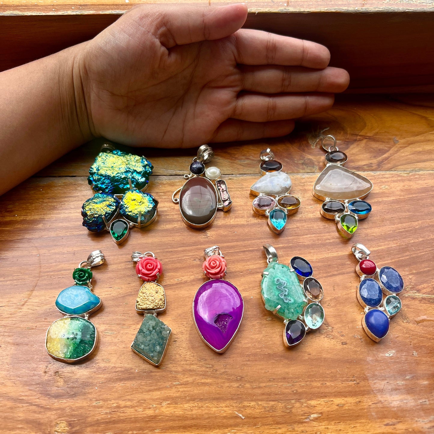 The Enache Gemstone Pendant Necklace TheEnache