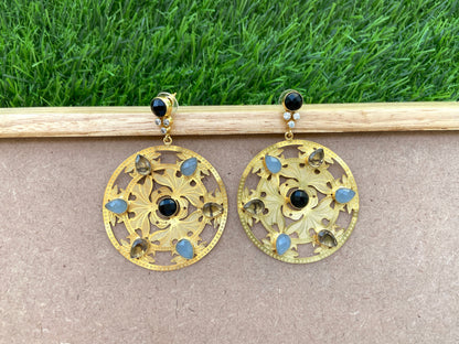 Gold Filigree Boho Earrings