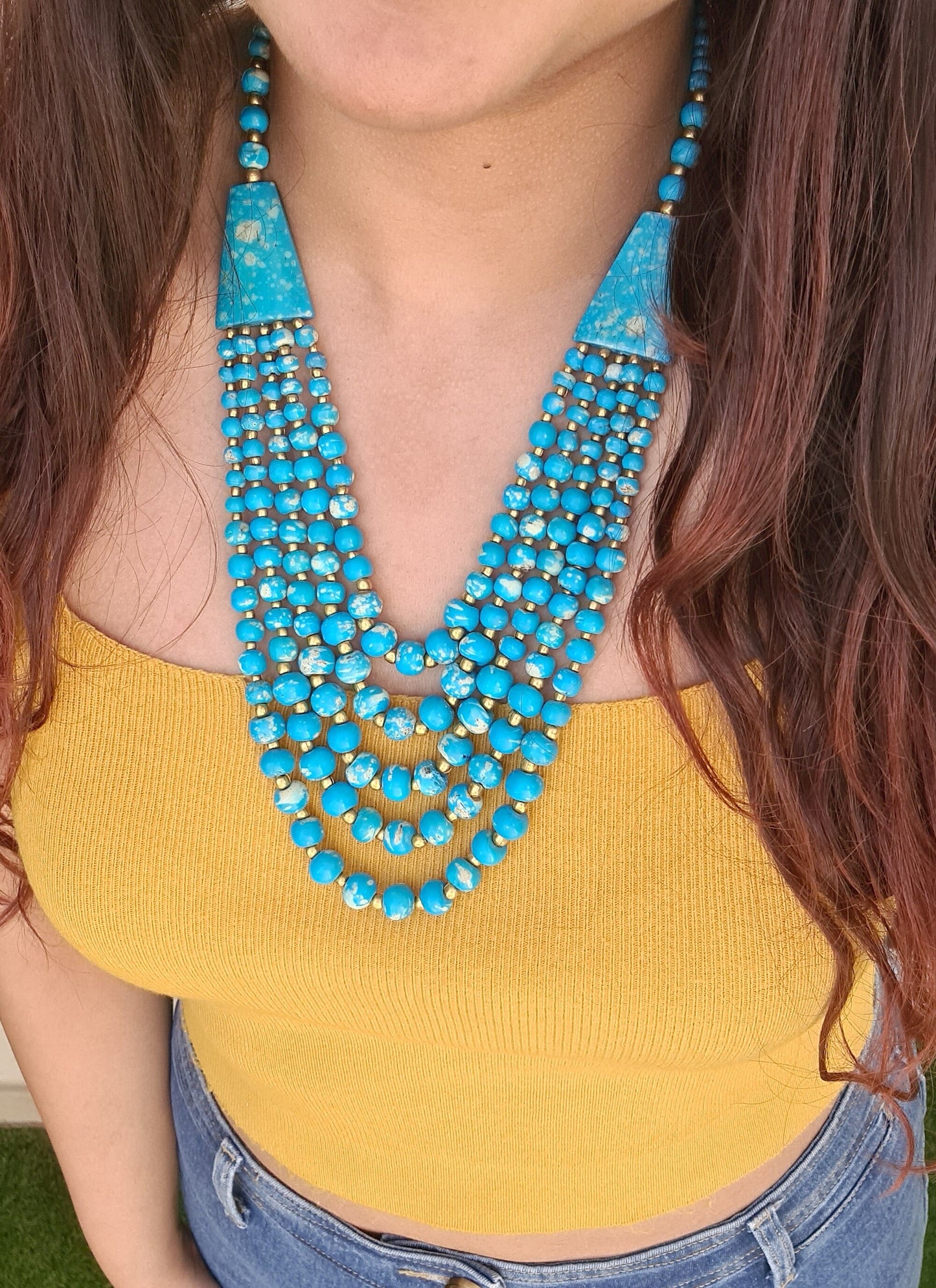 Turquoise Beaded Necklace