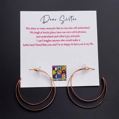 Gold Crescent Moon Earrings