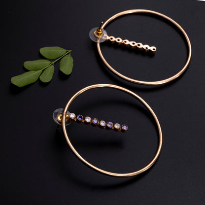 Oversized Rhinestone Hoops