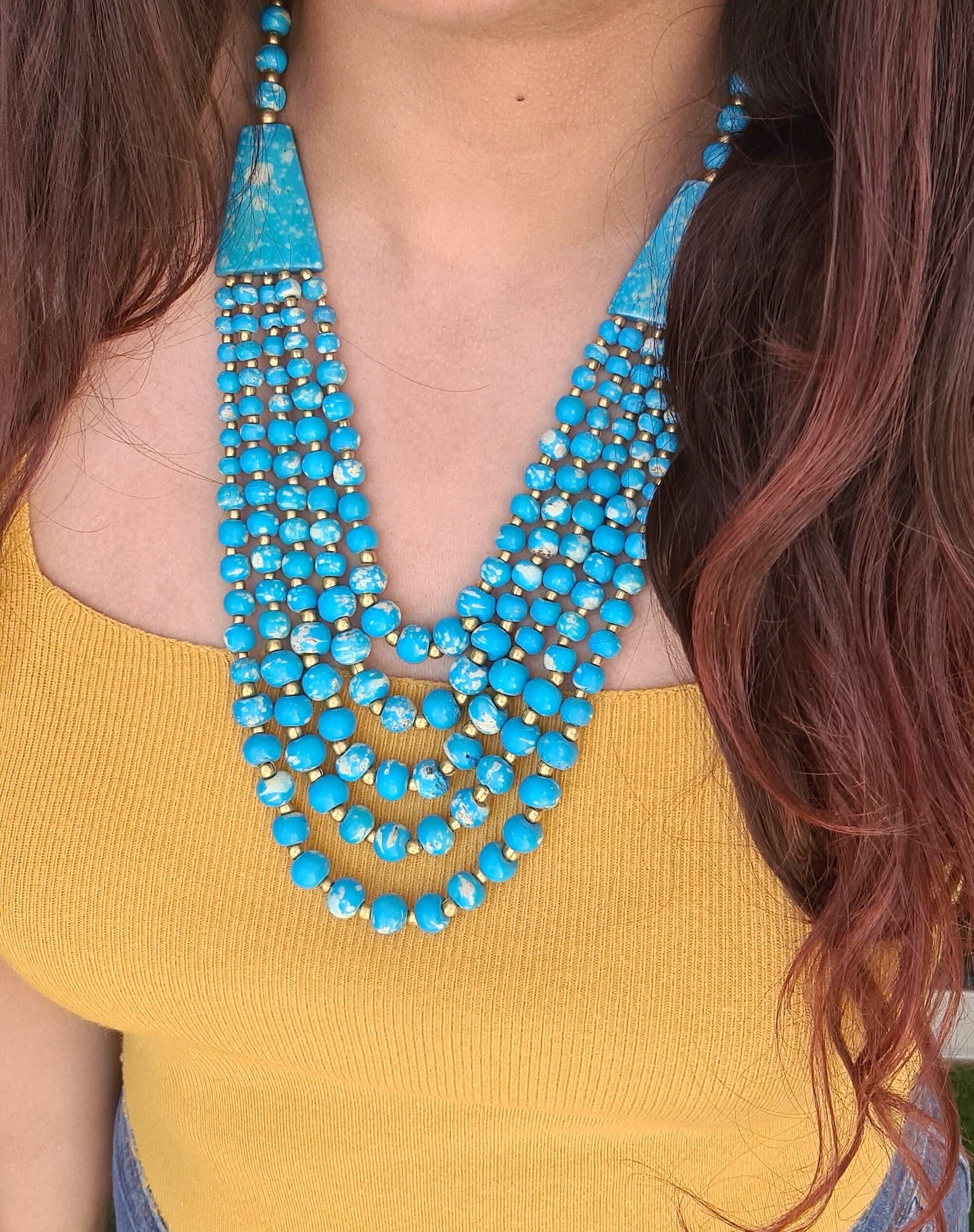 Turquoise Beaded Necklace