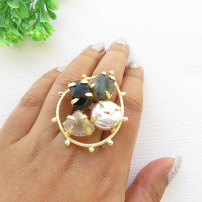 Multi Stone Statement Ring