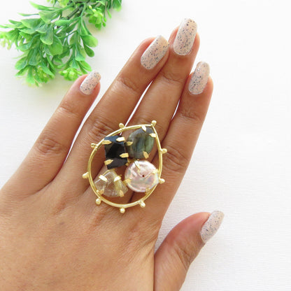 Multi Stone Statement Ring