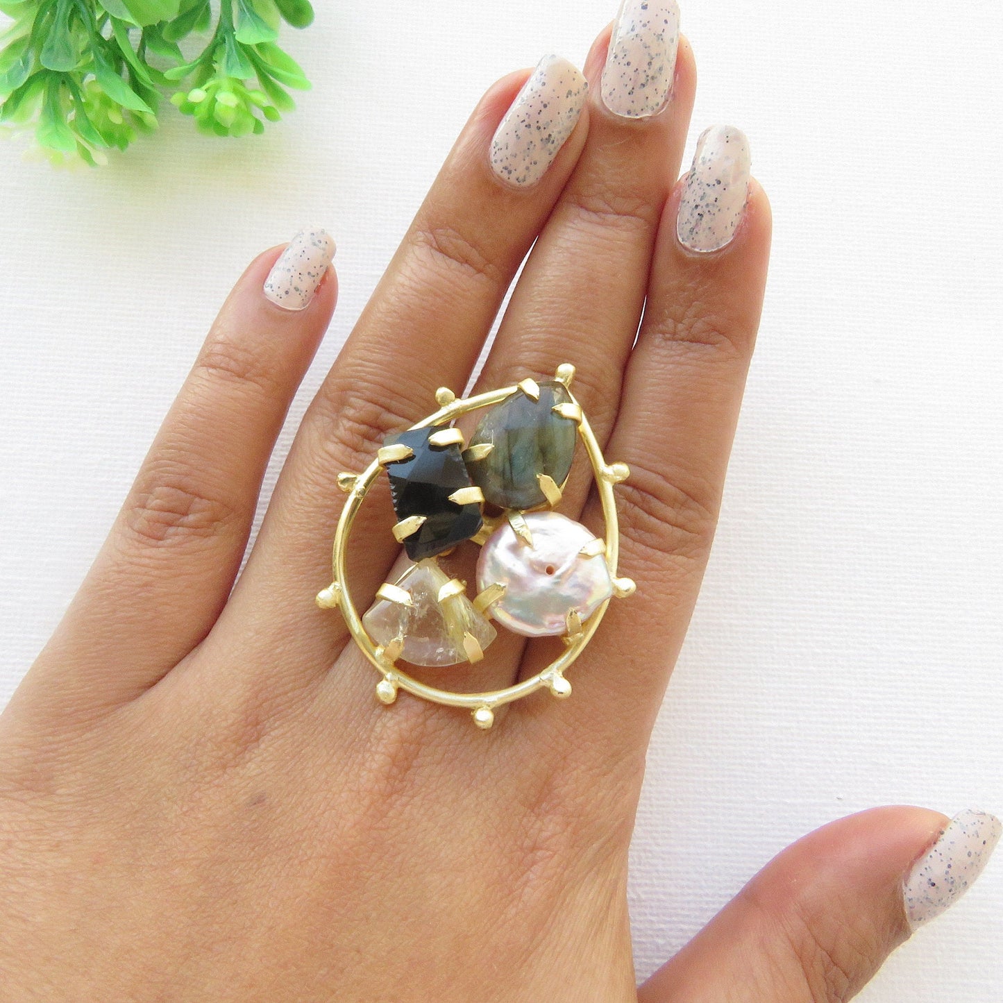 Multi Stone Statement Ring