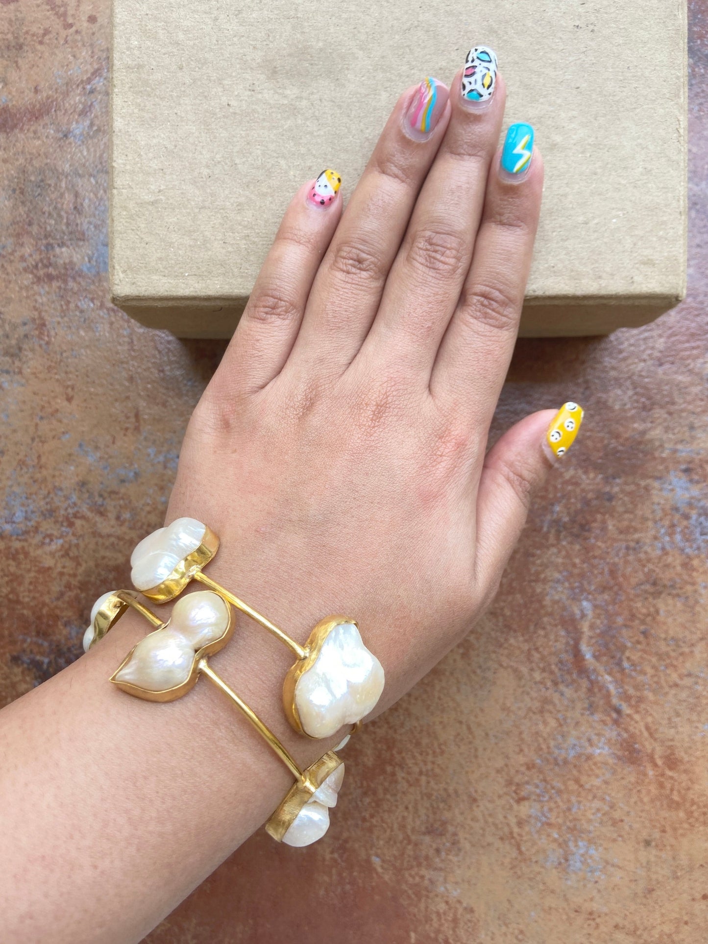 Biwa Pearl Gold Bracelet