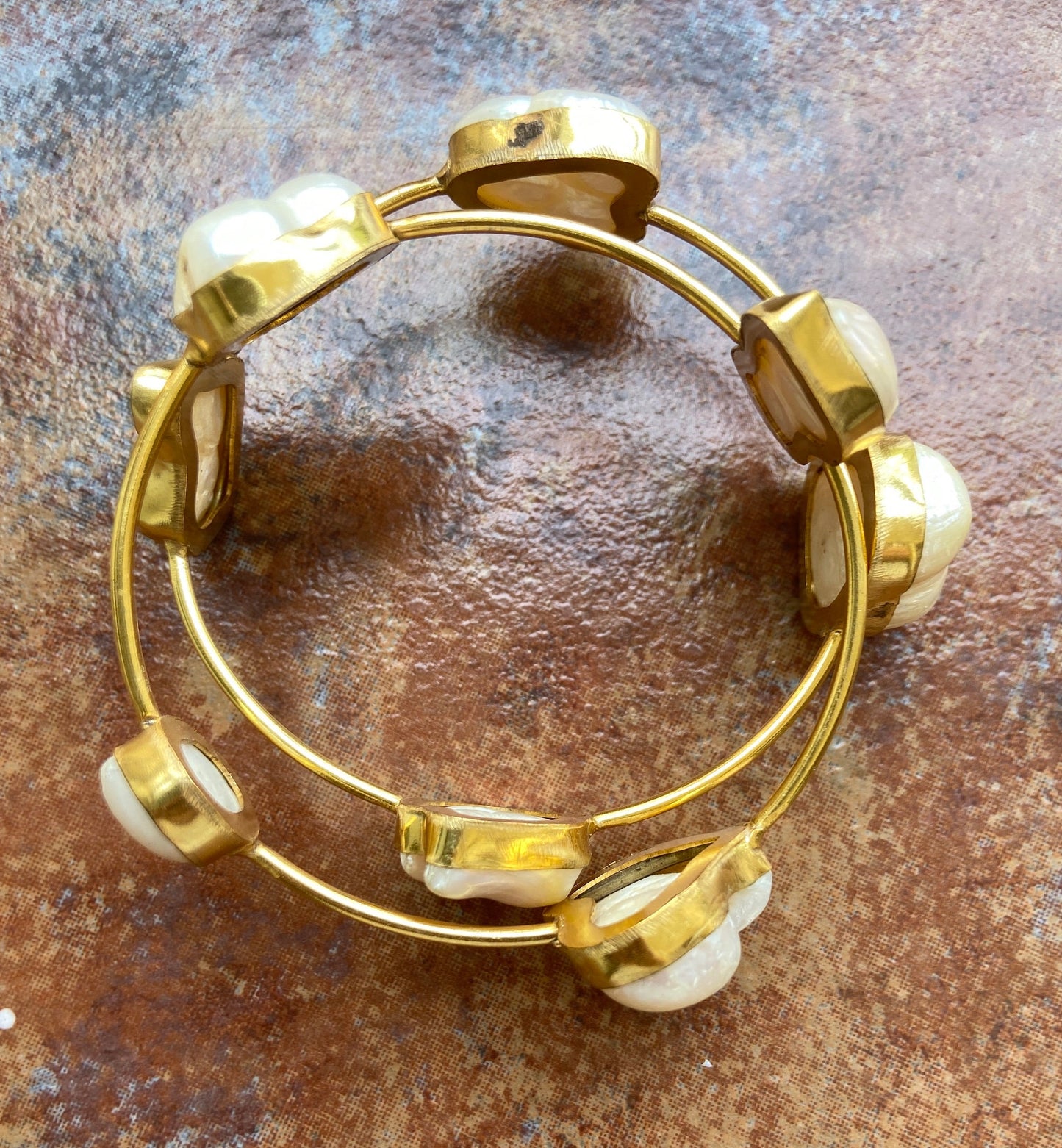 Biwa Pearl Gold Bracelet