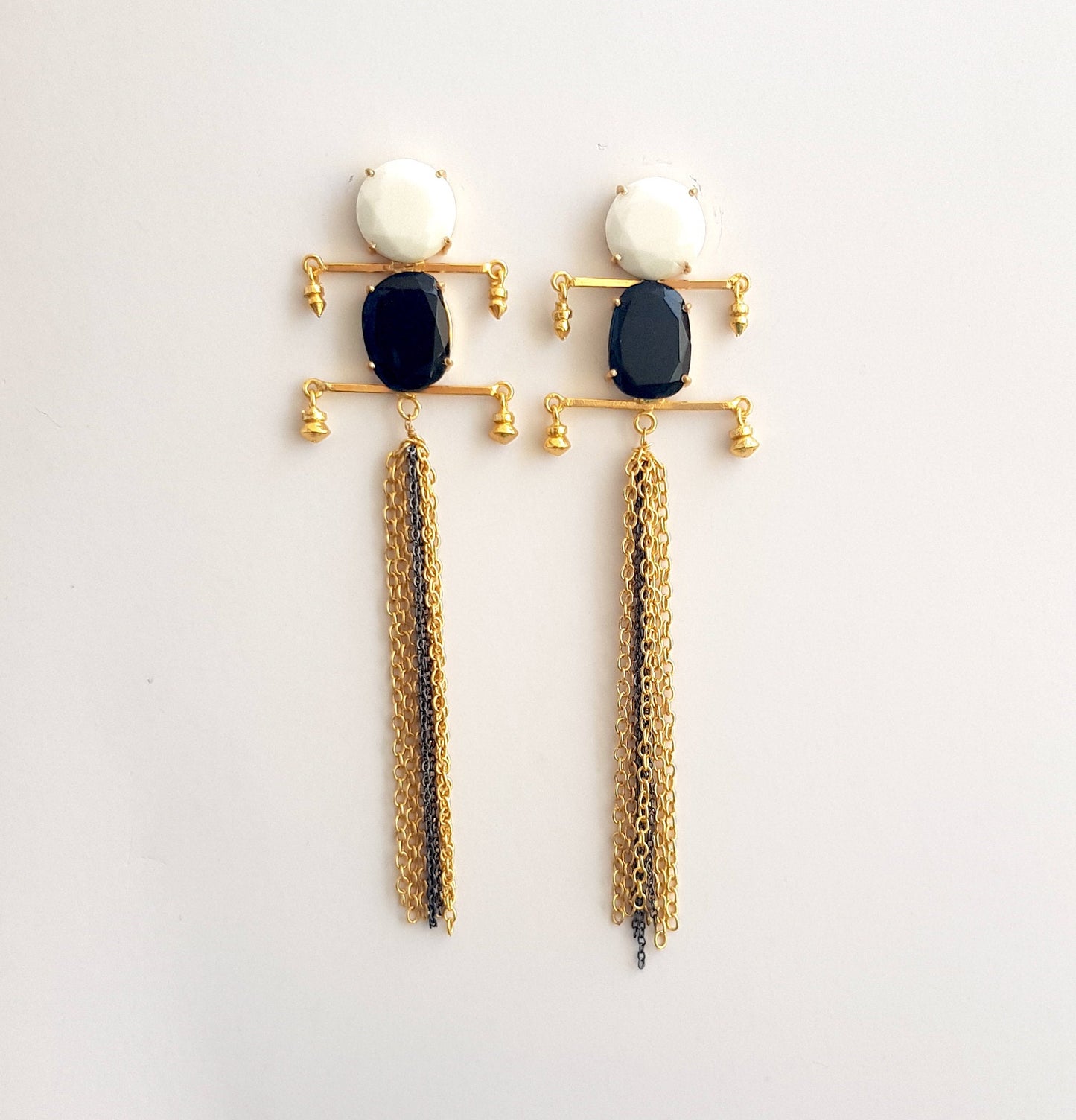 Black Tassel Earrings