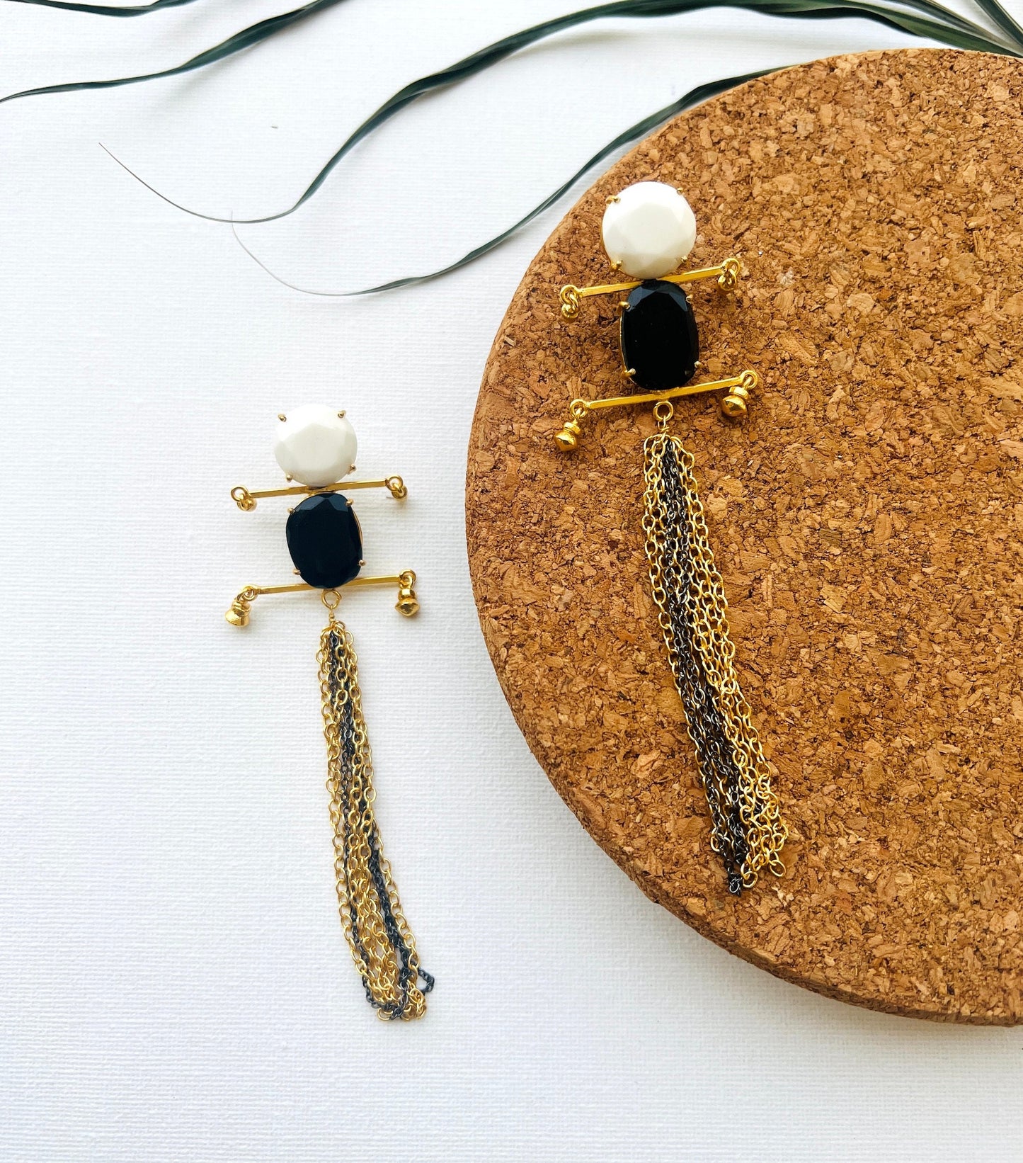 Black Tassel Earrings