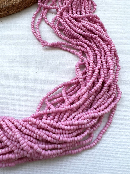 Pink Beaded Multi-Strand Necklace