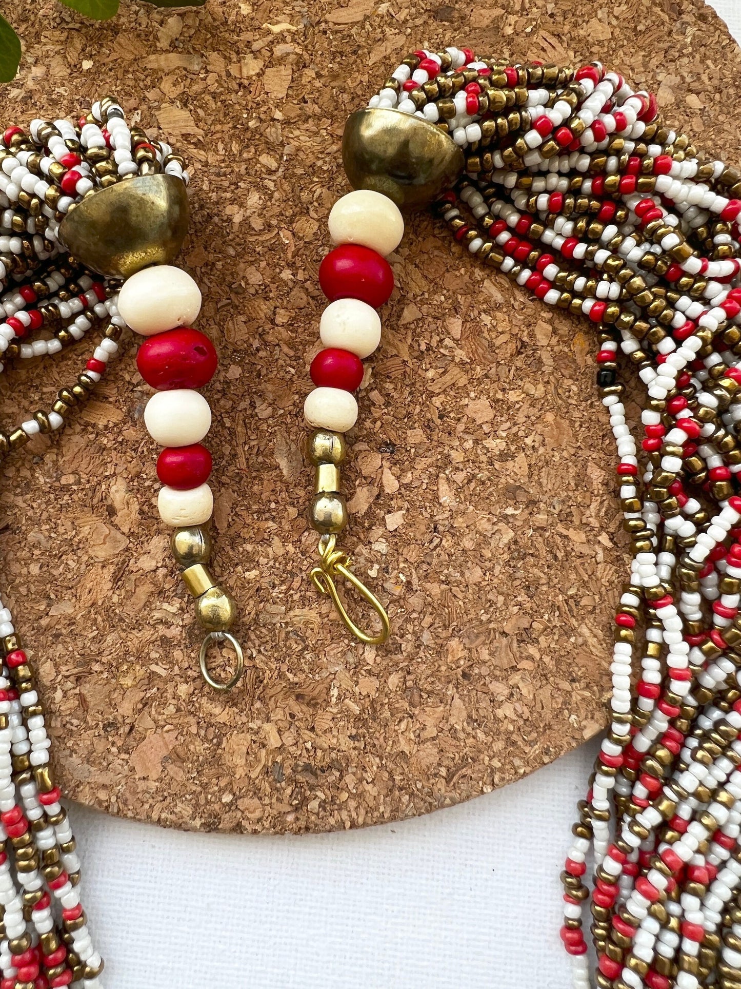 Tibetan Beaded Bib Necklace