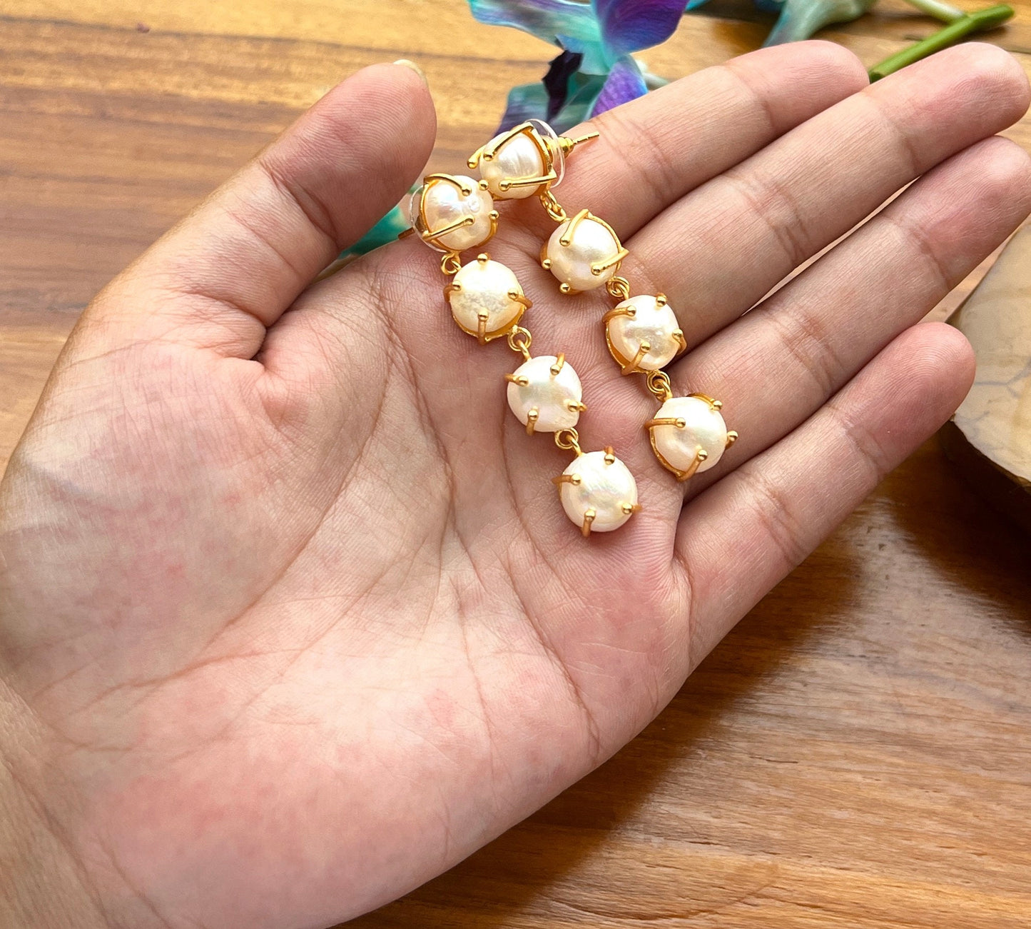 Baroque Pearl Drop Earrings