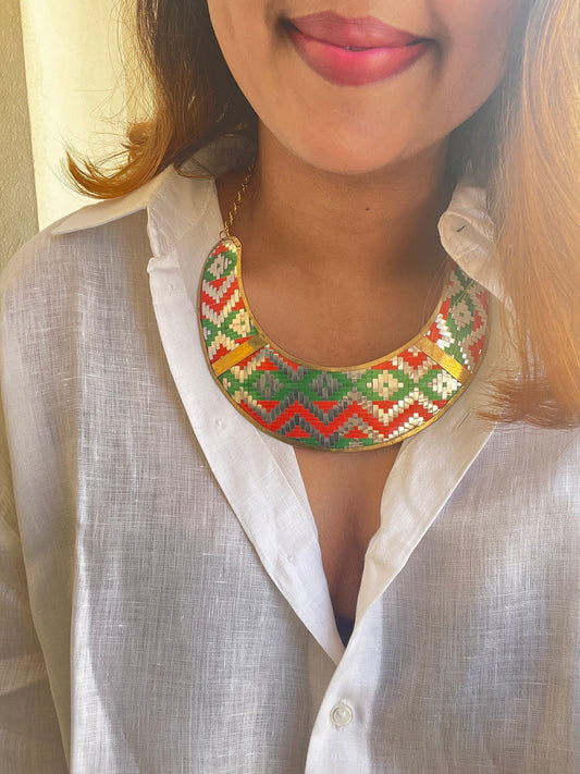 Aztec Boho Bib Necklace