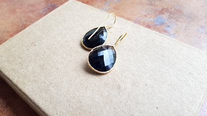 Black Onyx Drop Earrings