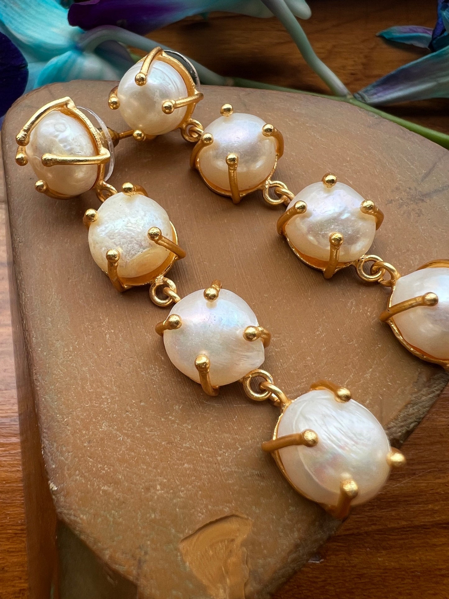 Baroque Pearl Drop Earrings