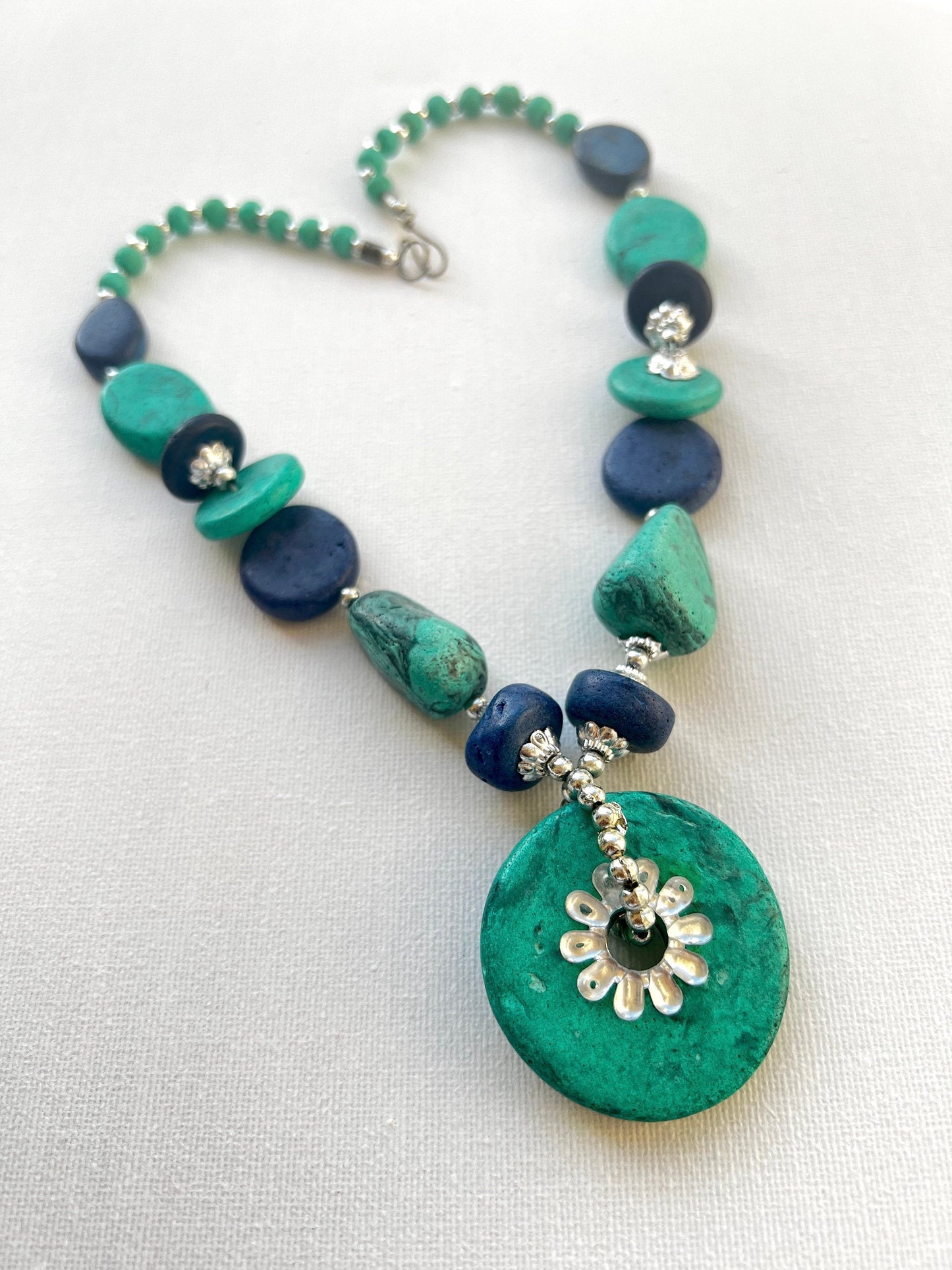 Turquoise Pendant Statement Necklace