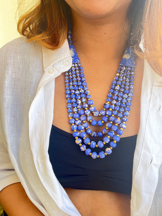 Blue Lapis Chunky Necklace