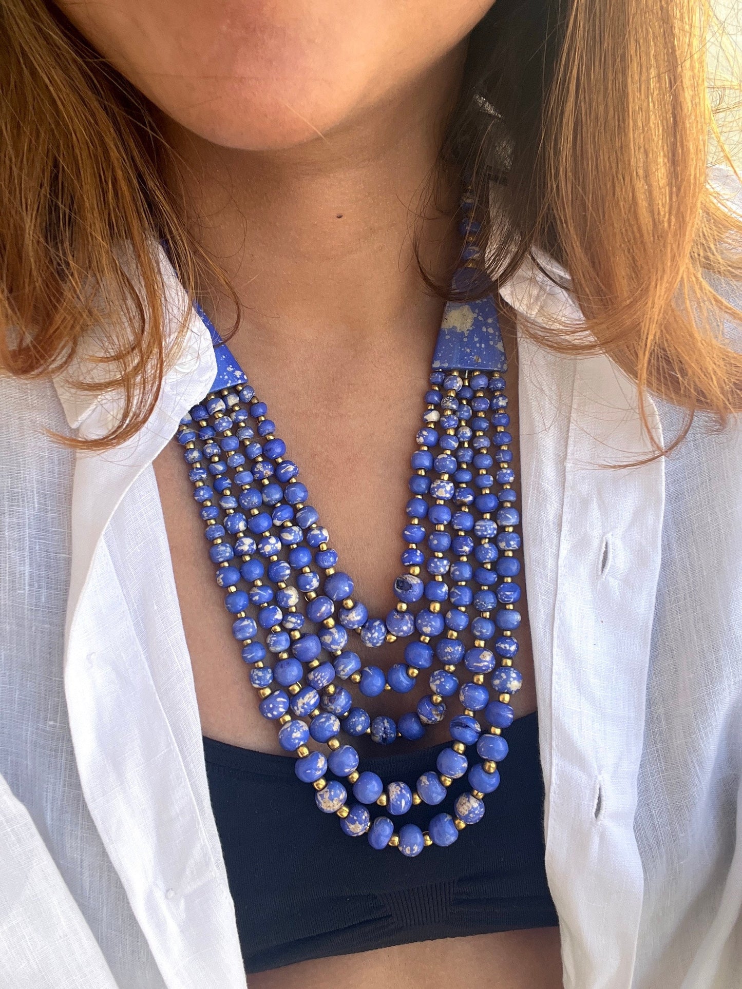 Lapis Lazuli Chunky Bib Necklace