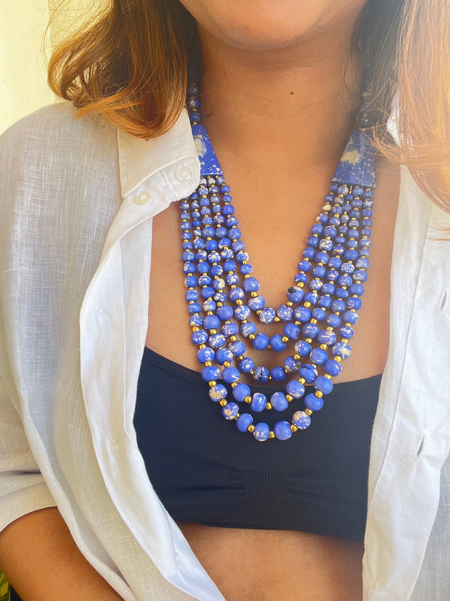 Lapis Lazuli Chunky Bib Necklace