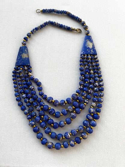 Lapis Lazuli Chunky Bib Necklace