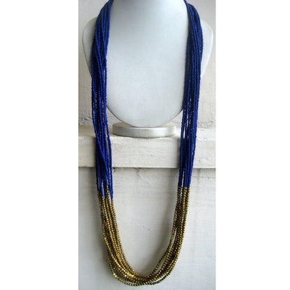 Ink Blue Long Necklace