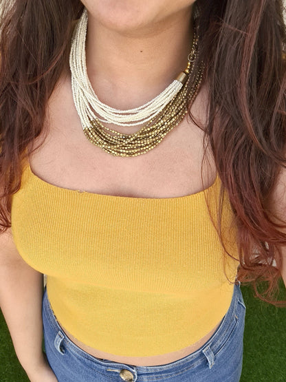 Multi Strand Chunky Necklace