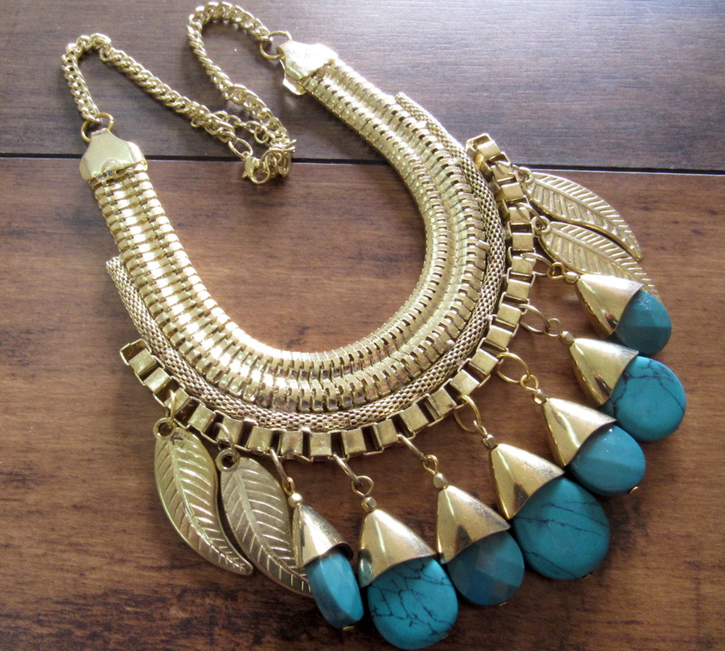 Chunky Bib Beaded Necklace