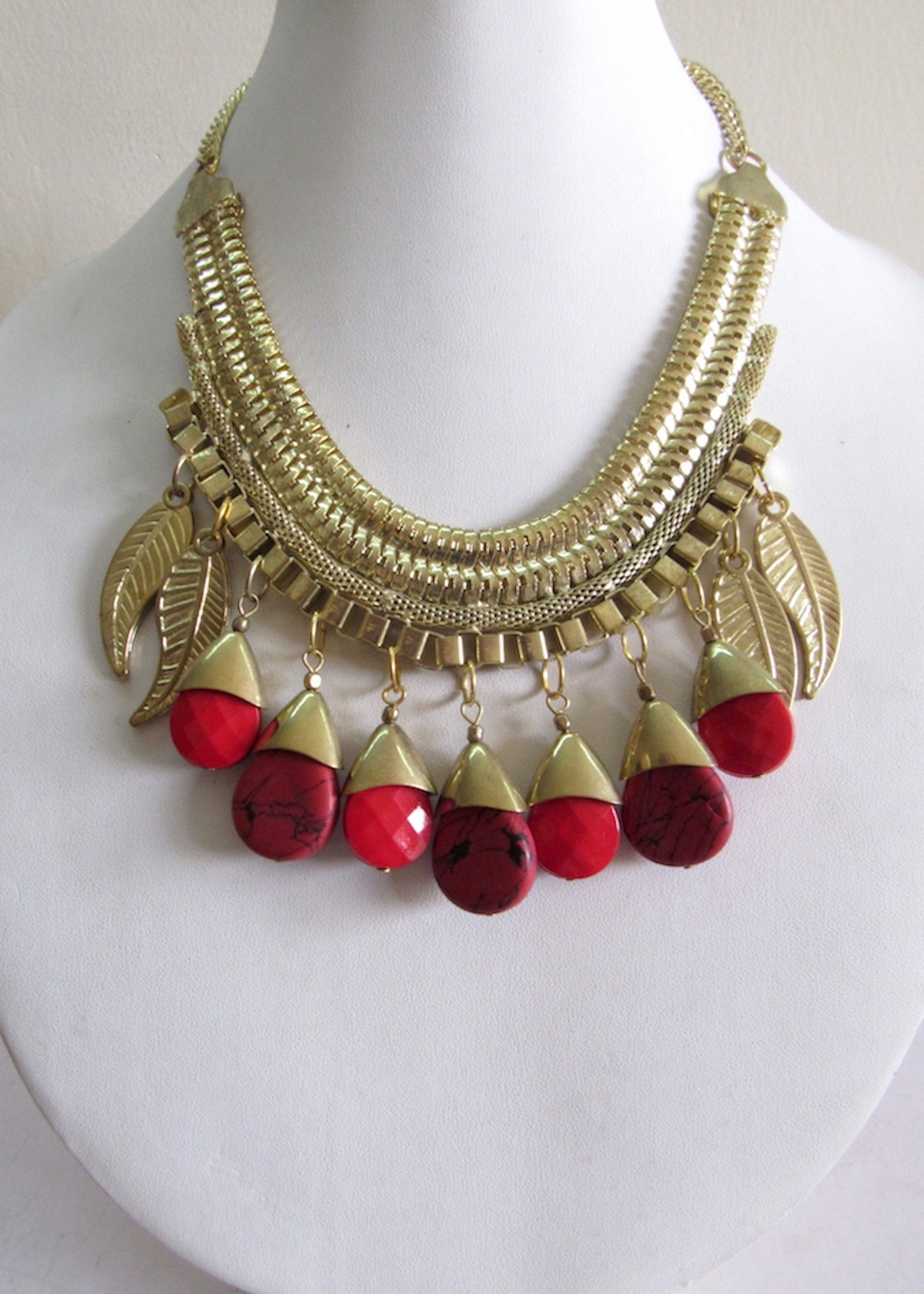 Chunky Bib Beaded Necklace