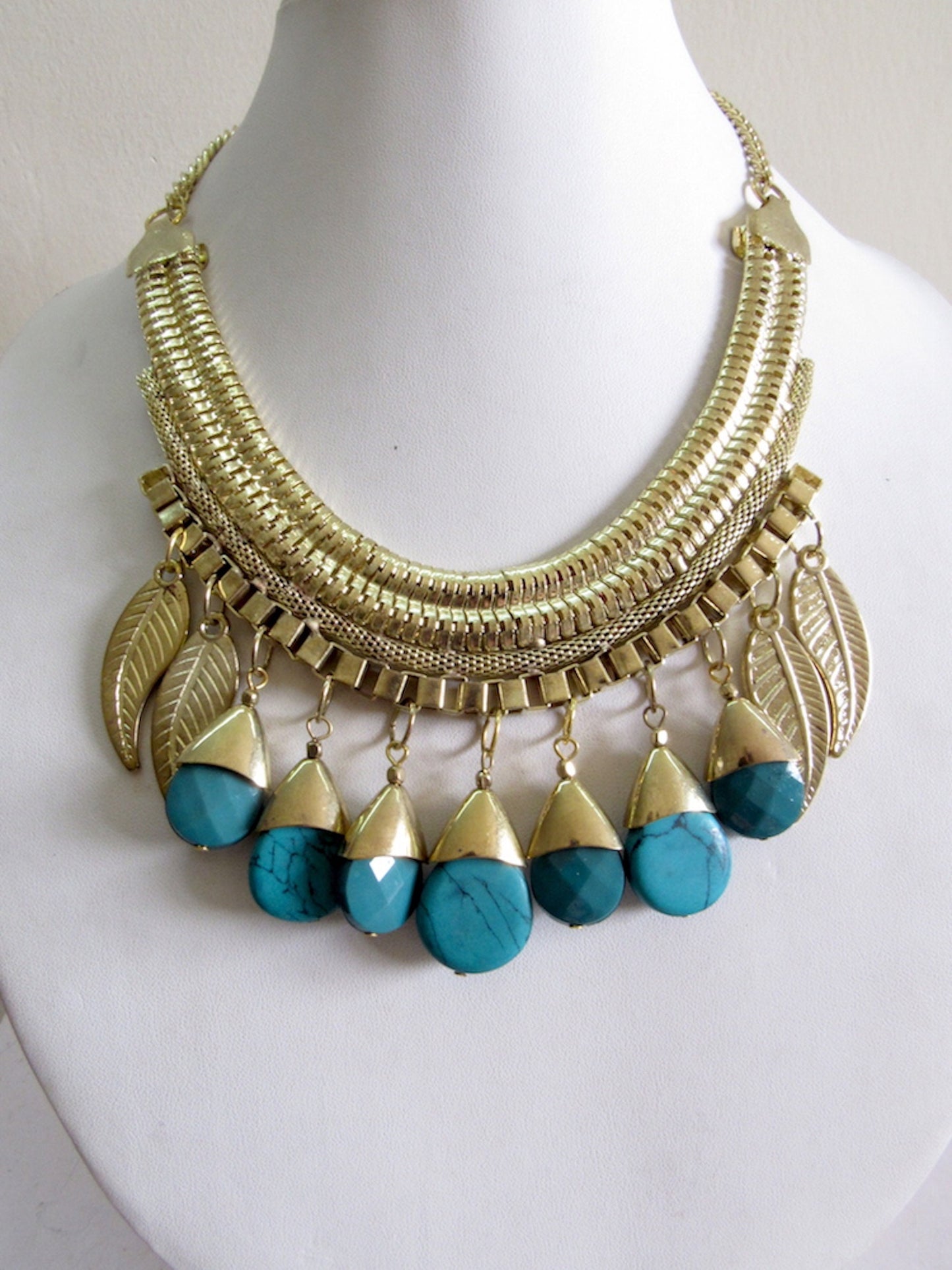 Chunky Bib Beaded Necklace