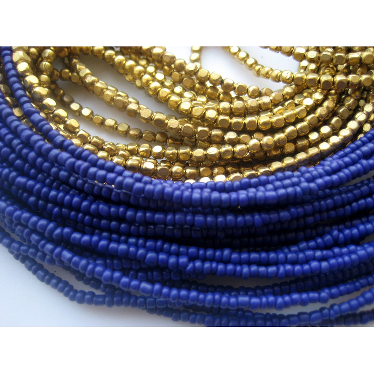 Blue & Gold Layered Necklace