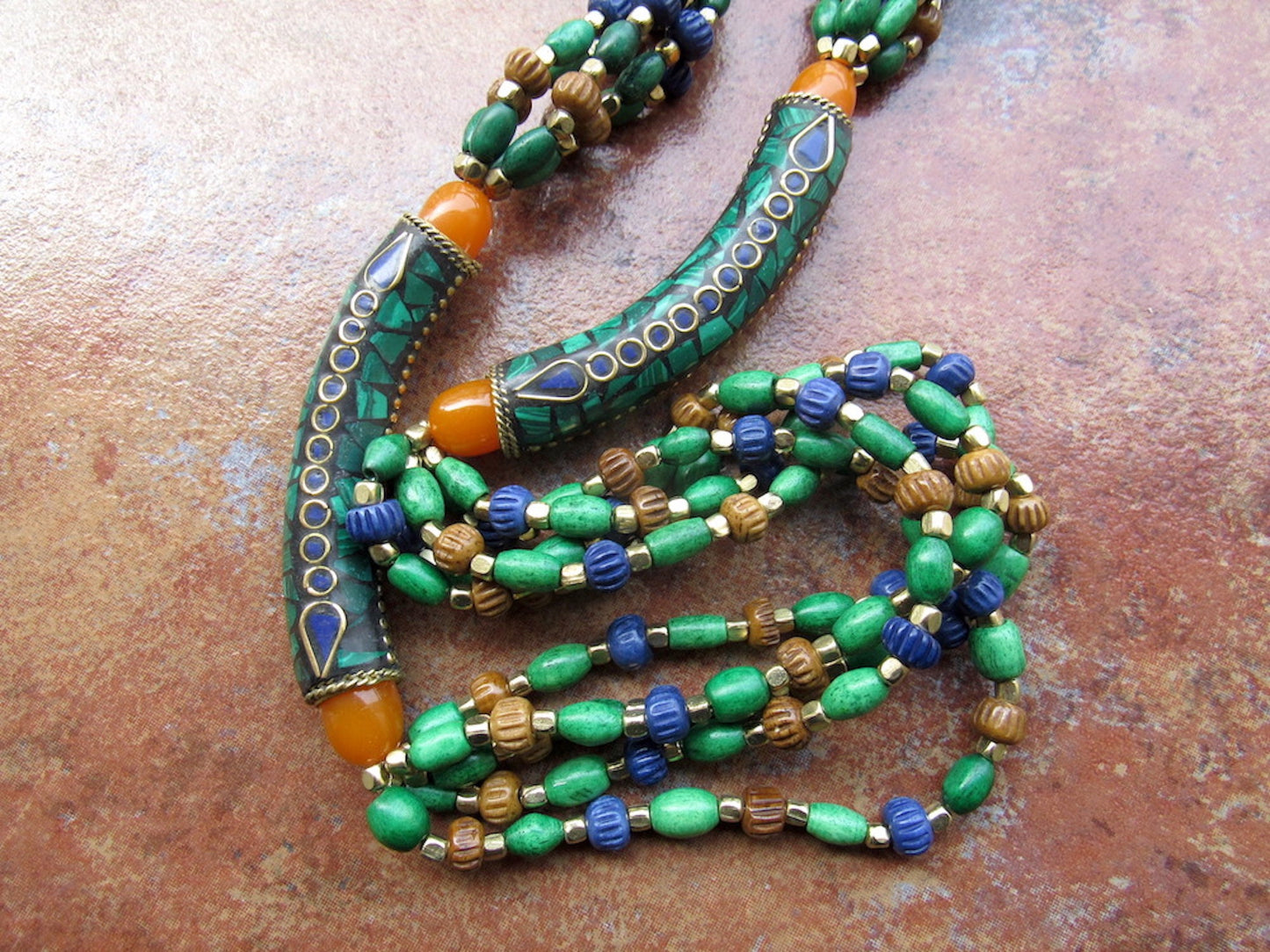 Beaded Long Necklace