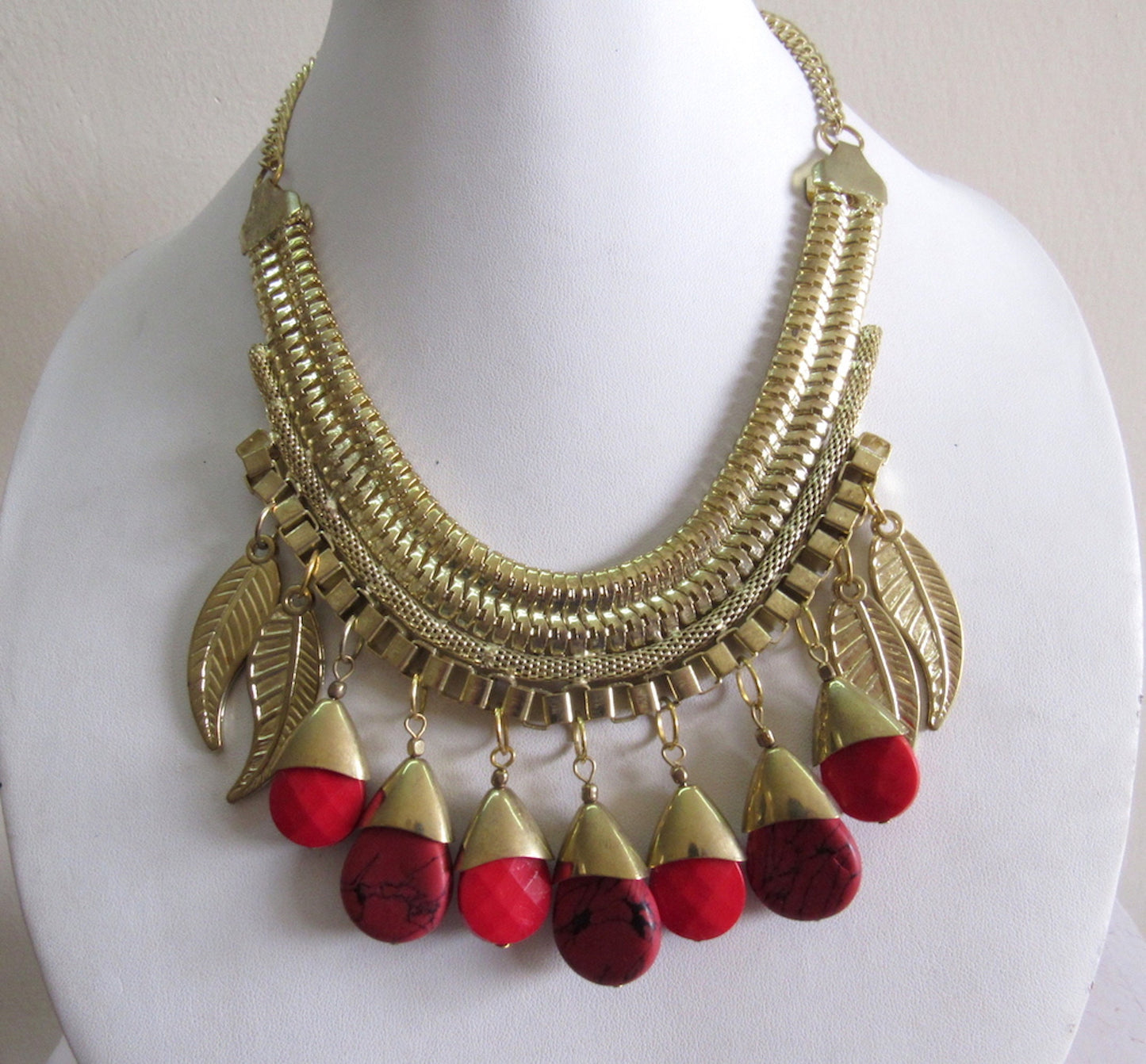 Chunky Bib Beaded Necklace