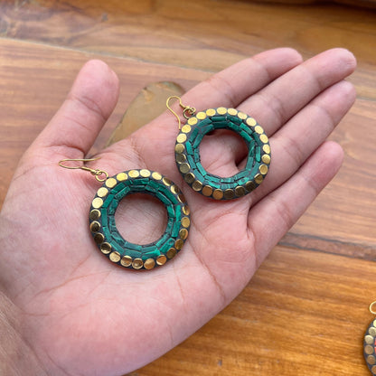 Malachite Gypsy Earrings