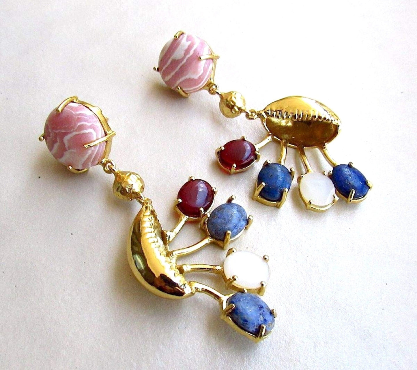 Cowrie Shell Beach Earrings