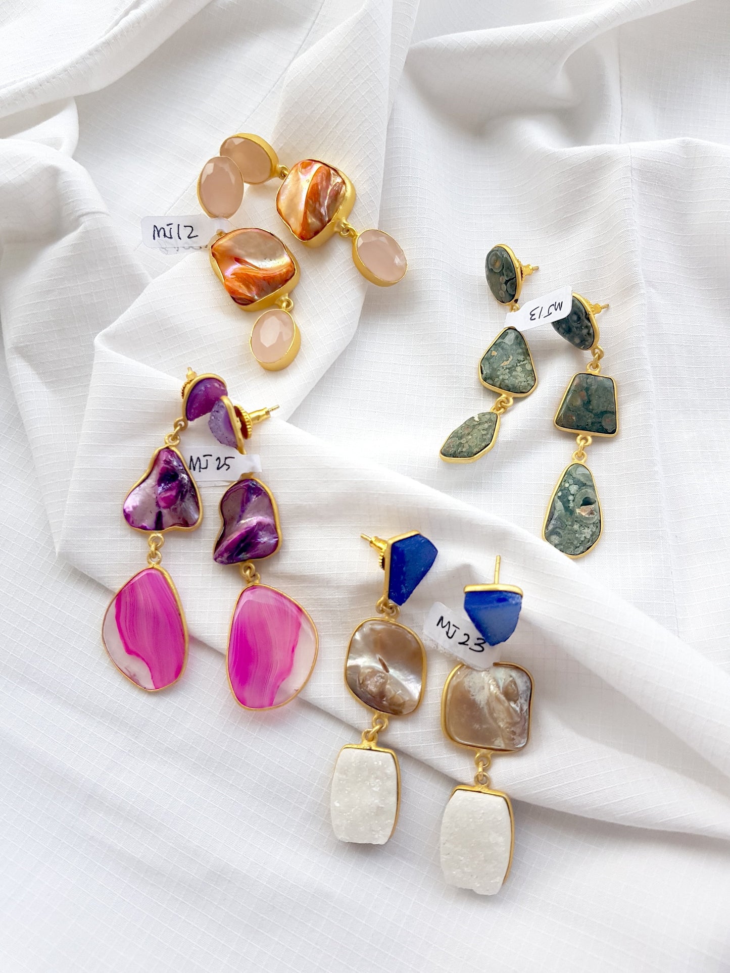 Multi Gemstone Earrings