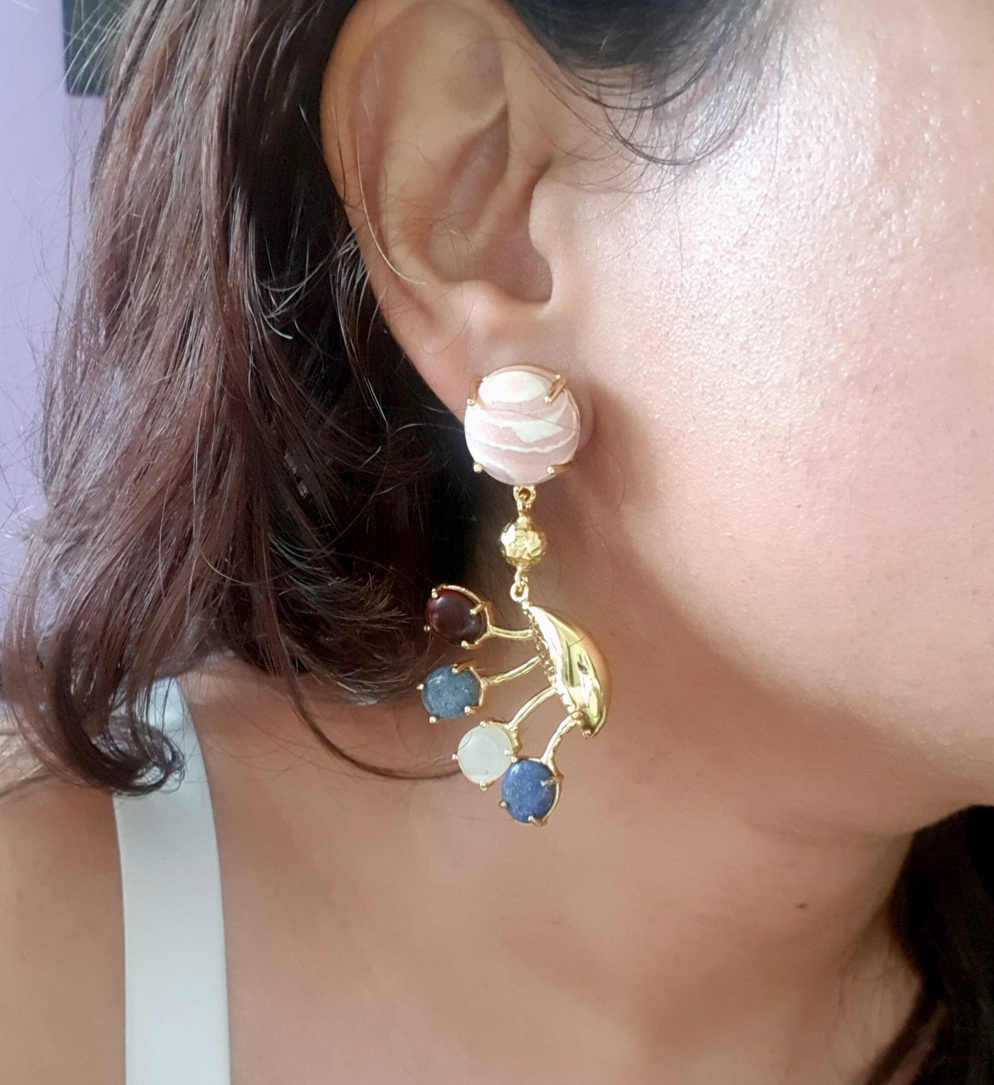 Cowrie Shell Beach Earrings