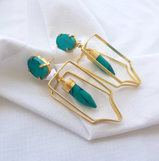 Turquoise Pencil Earrings