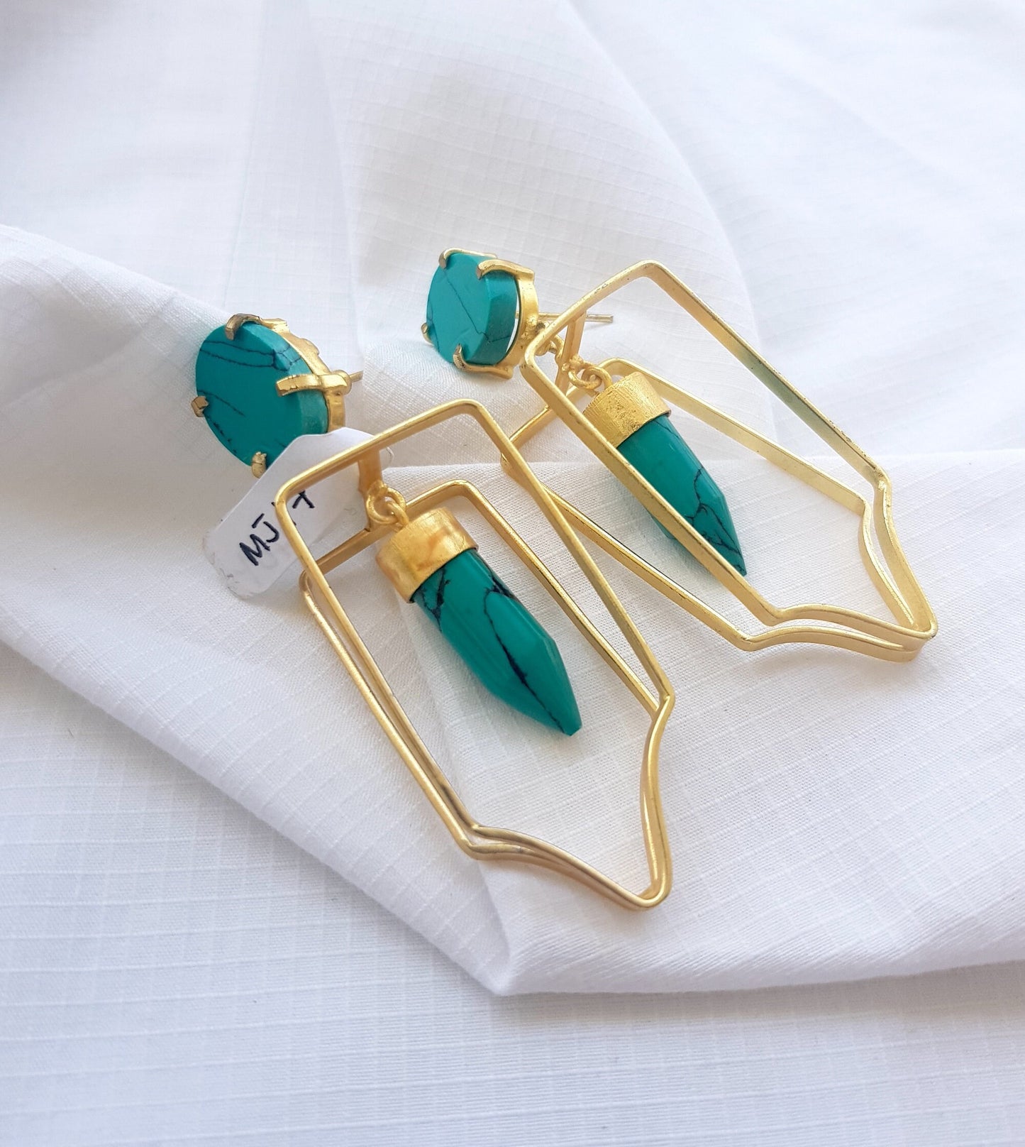 Turquoise Pencil Earrings