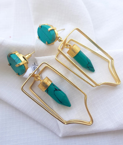 Turquoise Pencil Earrings