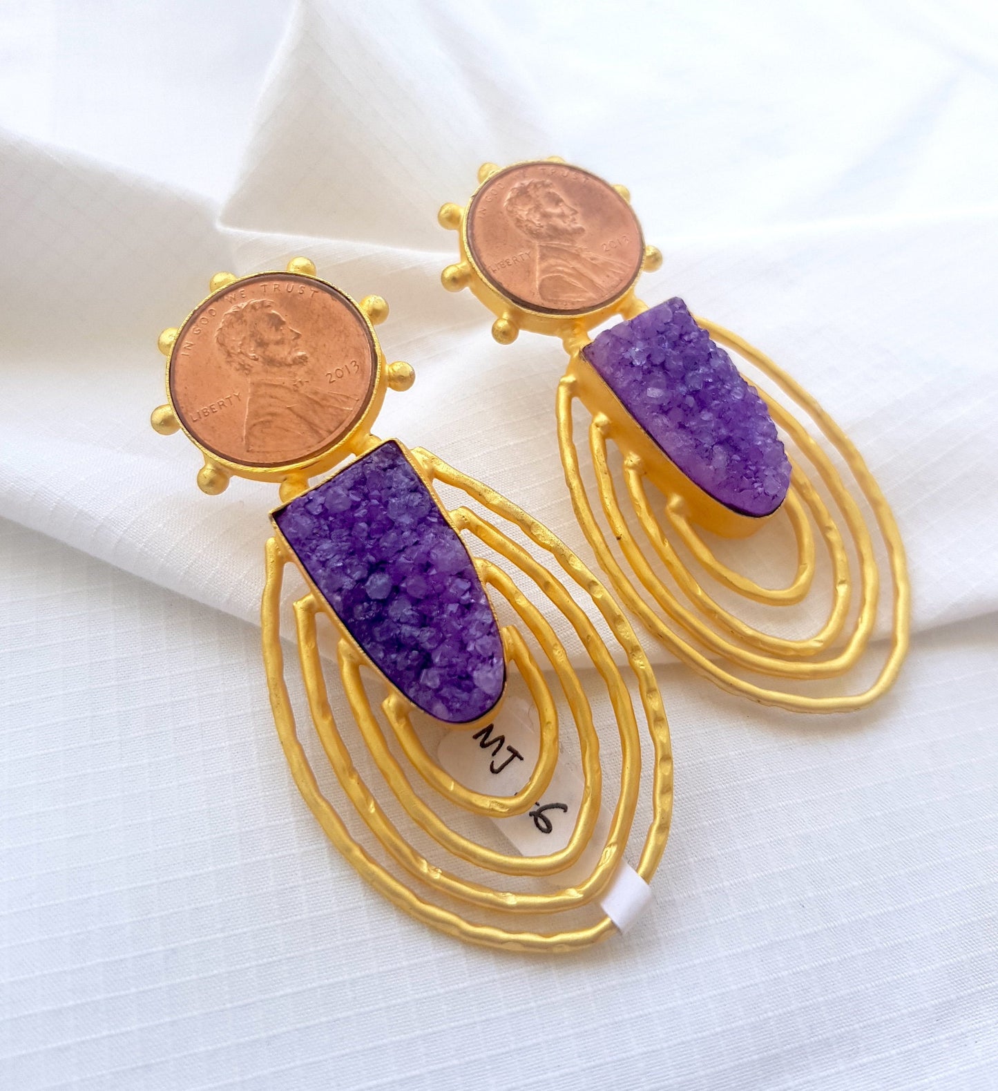 Vintage Style Coin Earrings