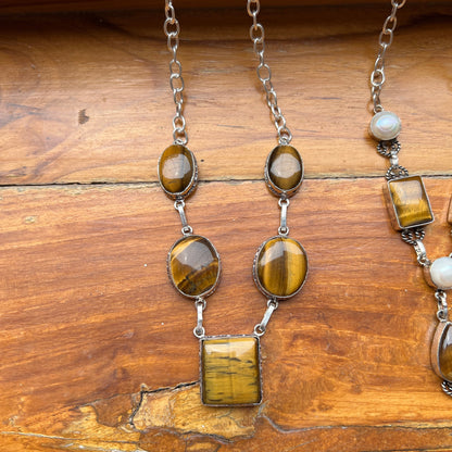 Tigers Eye Bib Necklace