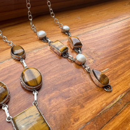 Tigers Eye Bib Necklace