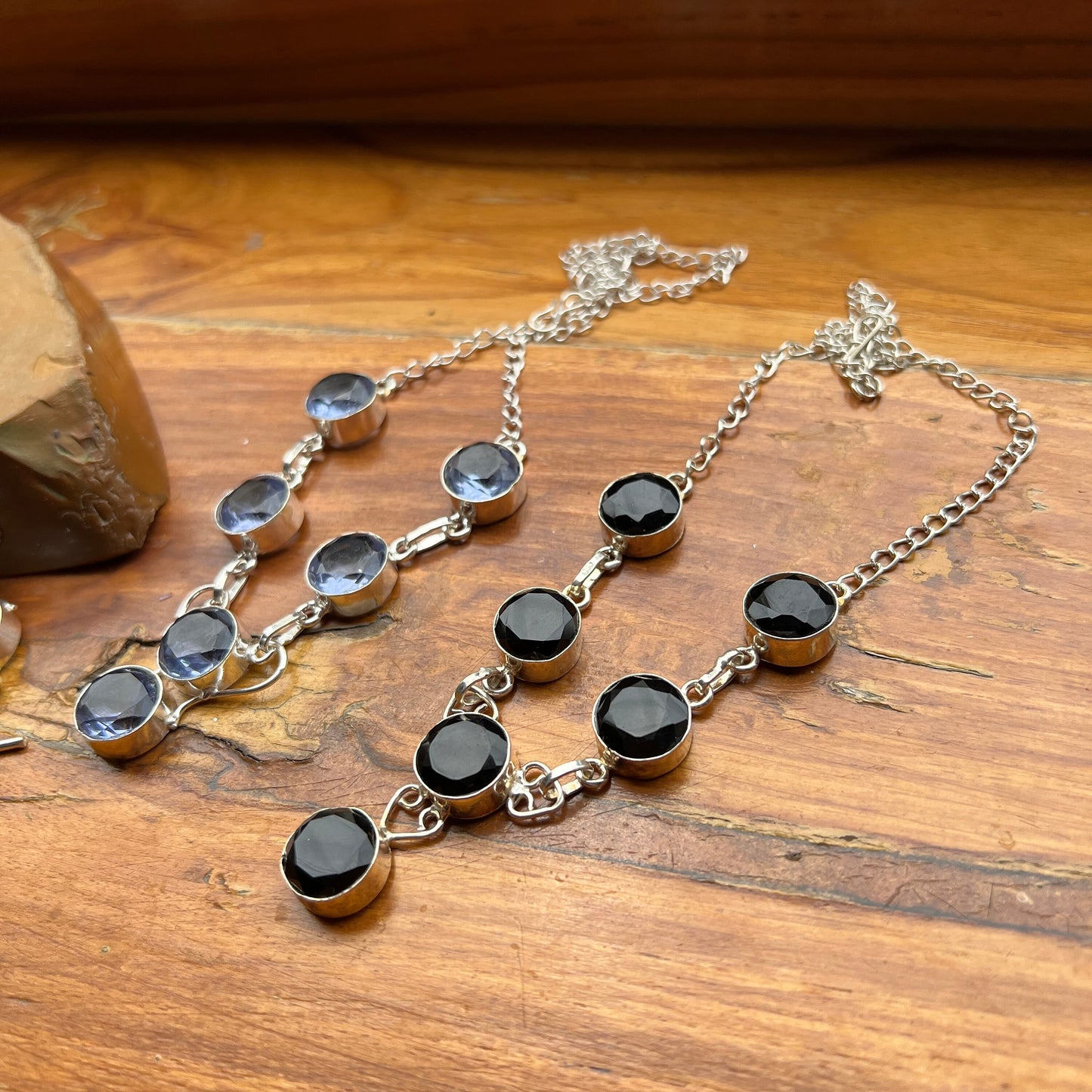 Black Onyx Necklace & Bracelet Set