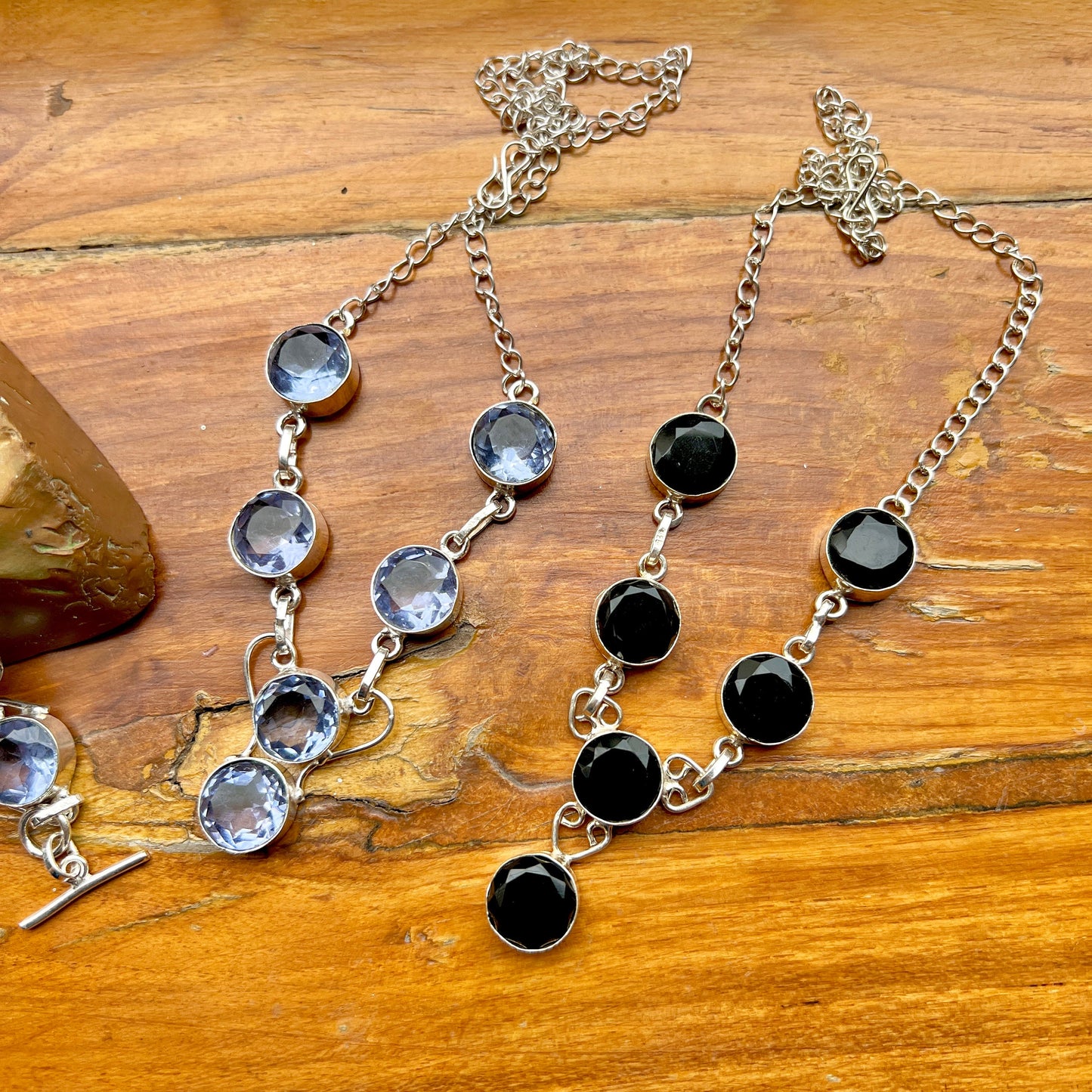 Black Onyx Necklace & Bracelet Set