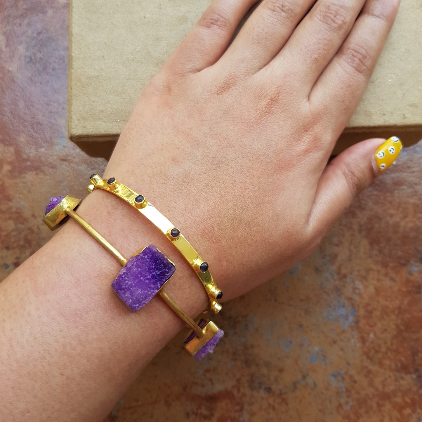 Purple Stacking Bangle Set