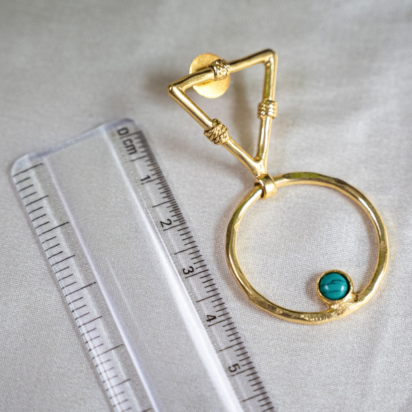 Triangle Turquoise Earrings