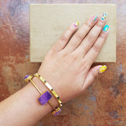 Purple Stacking Bangle Set