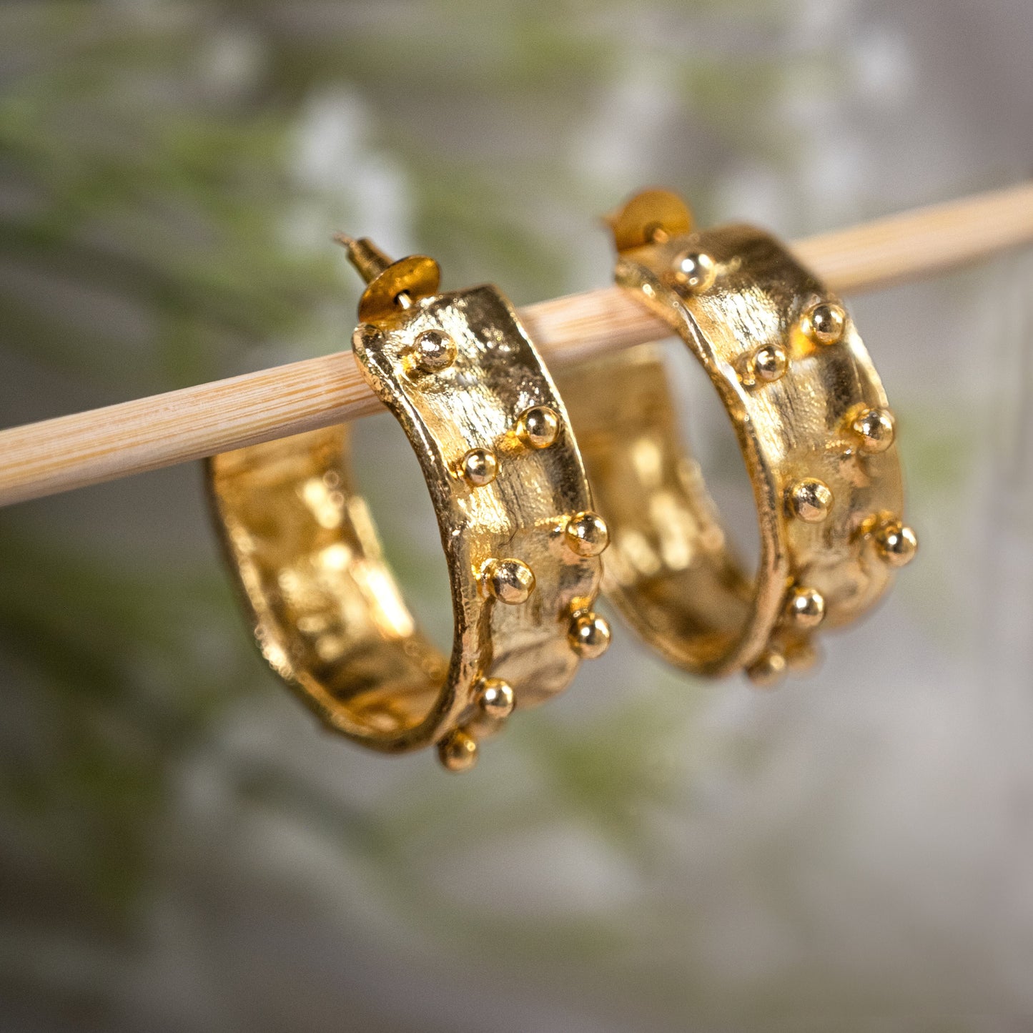 Thick Gold Chunky Hoops